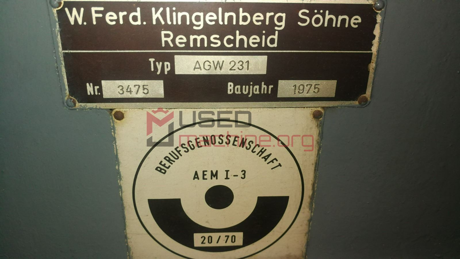 AGW 231 Klingelnberg Wet Type Hob Sharpening Machine