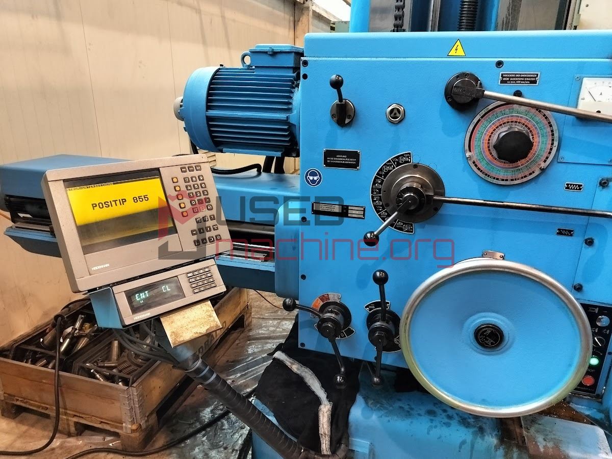 TOS Varnsdorf W 100 A - Borers horizontal, Table