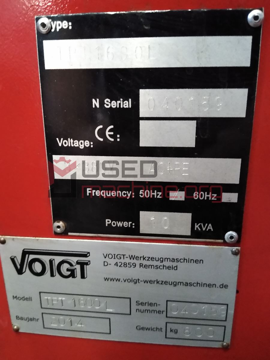 Abdrückbecken Voigt TPT 1600L für Zylinderköpfe, gebraucht, funktionsfähig