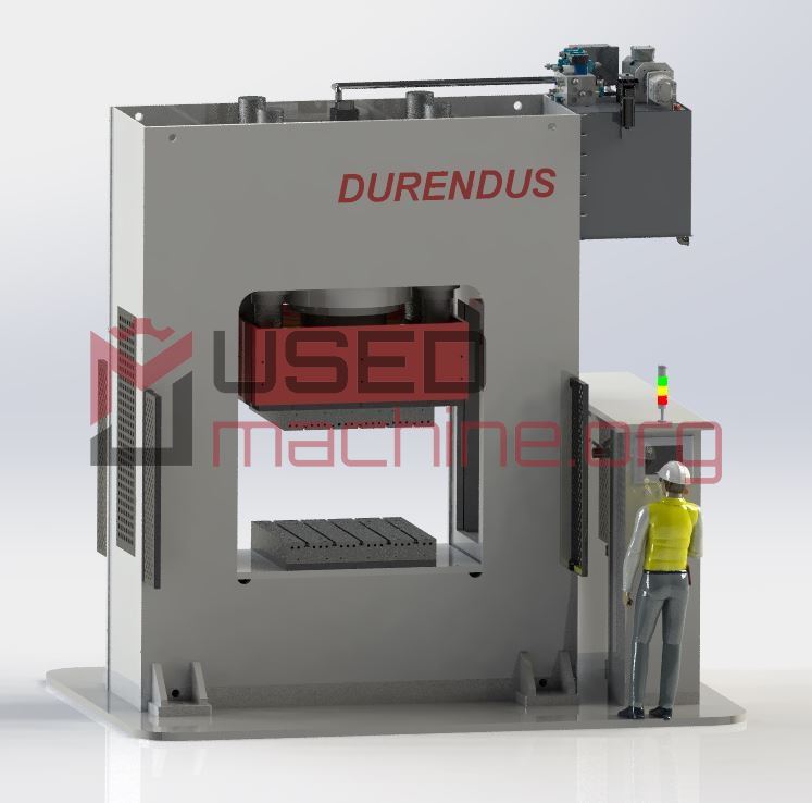 1100 t Servo-Doppelständer-Heizpresse mit Heizplatten