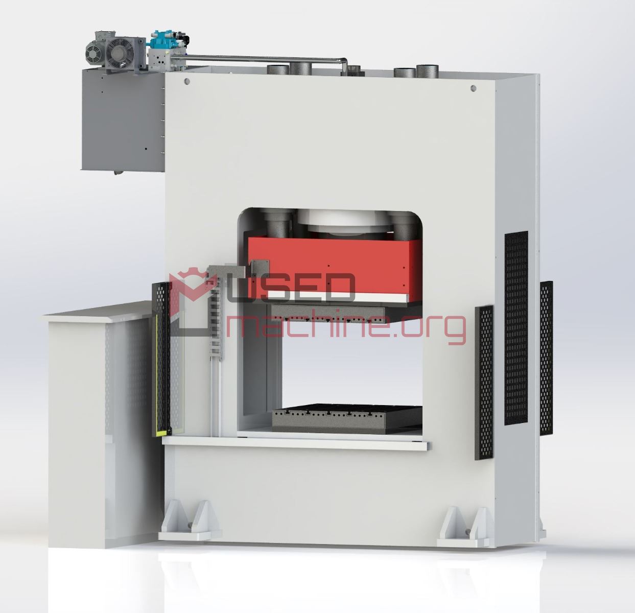 1100 t Servo-Doppelständer-Heizpresse mit Heizplatten