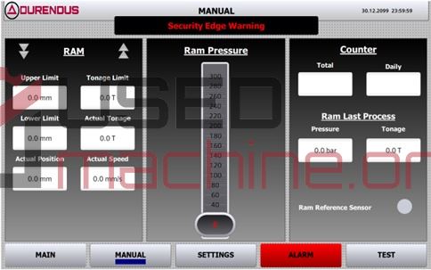 300 T Portal-Richtpresse – Portalpresse – 3.000 × 2.000 mm Tisch, 1.000 mm offene Höhe